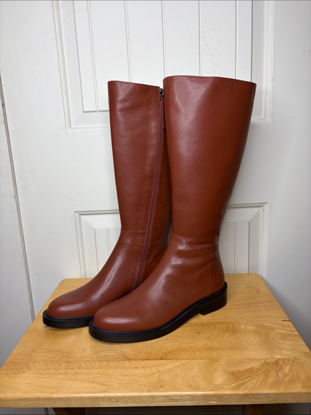 Quince Over-the-Knee Premium Italian Leather Riding Boot Size 8 NEW